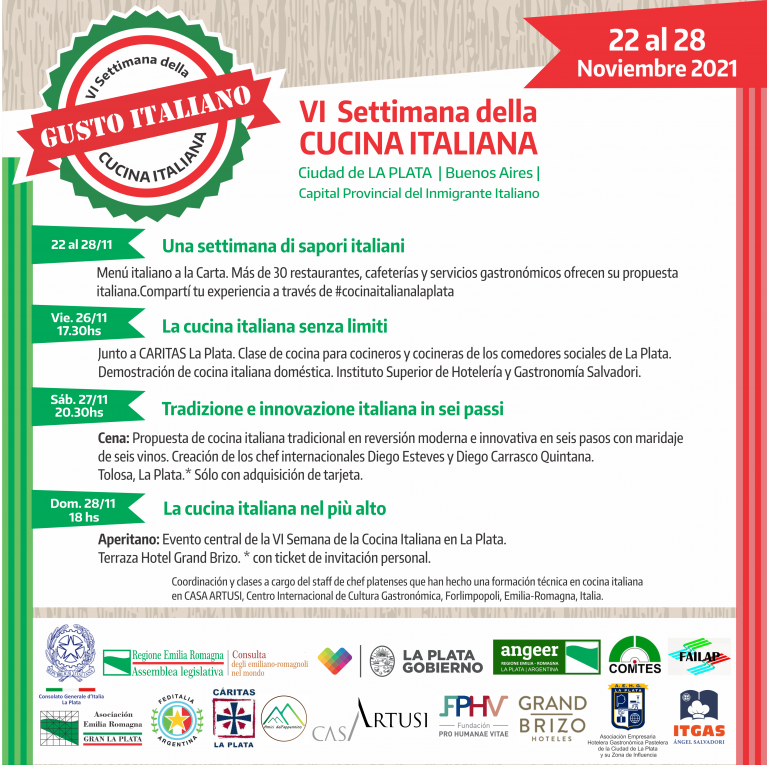 Settimana cucina italiana 2021 Programa 2